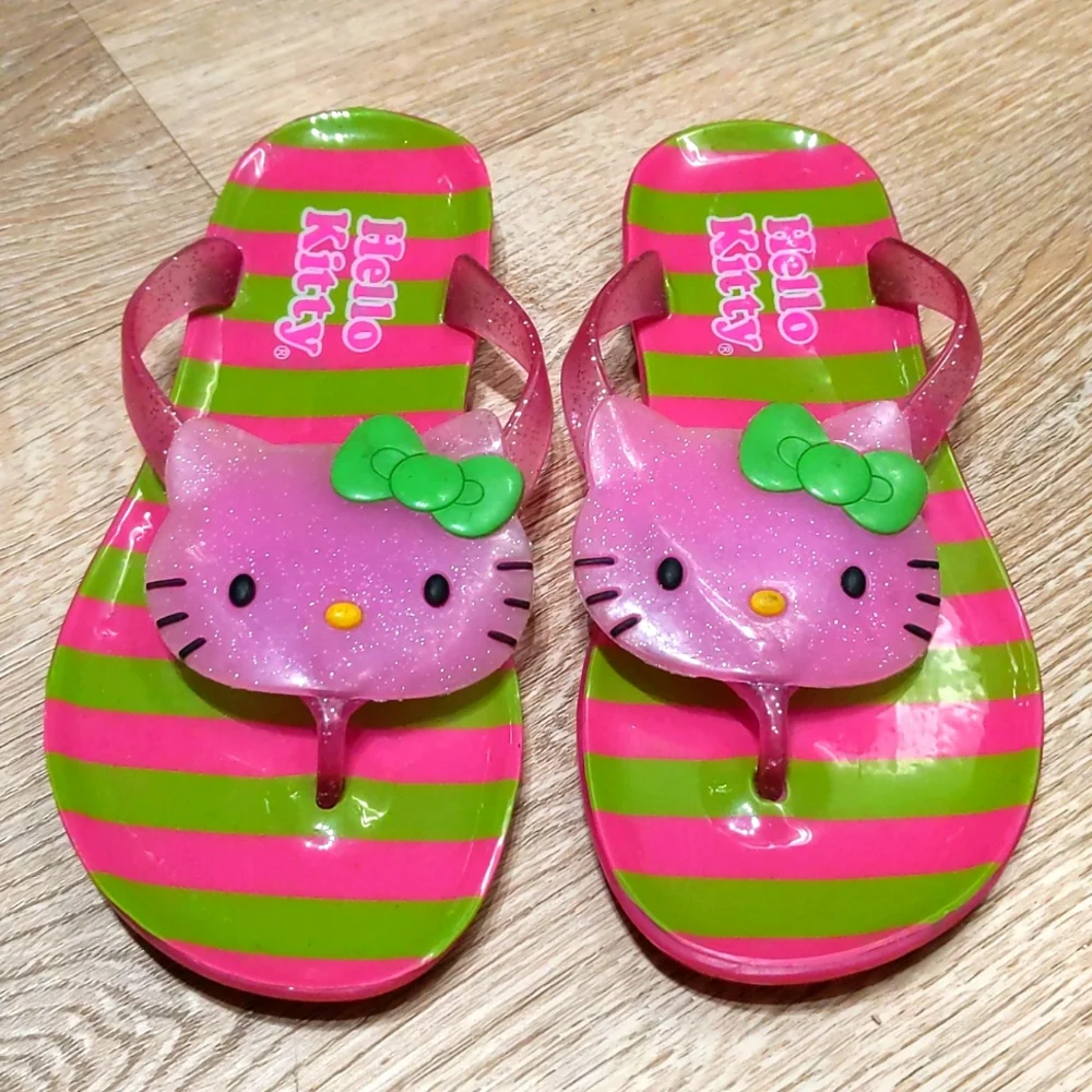 Adorable Hello Kitty Sandles little girls large 9/10 - Picture 1 of 4